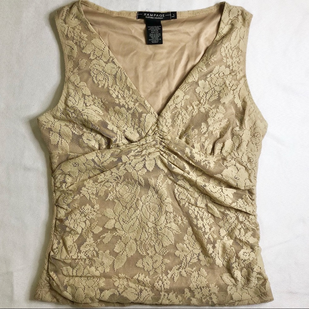 Lace v neck top